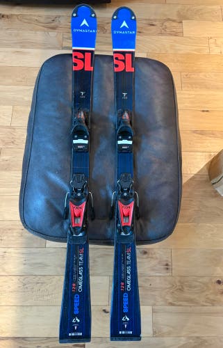 Dynastar Team Speed SL 128 cm Racing Skis With Bindings (Used)