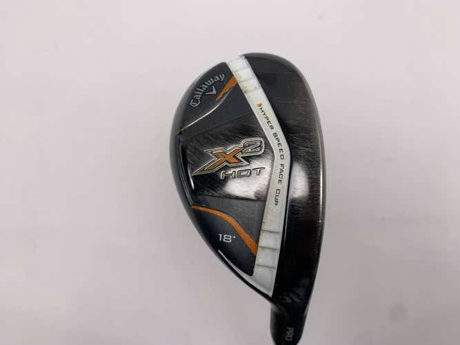 Callaway X2 Hot Pro 2 Hybrid 18* Aldila Tour ATX 3.3 Stiff Graphite Mens RH