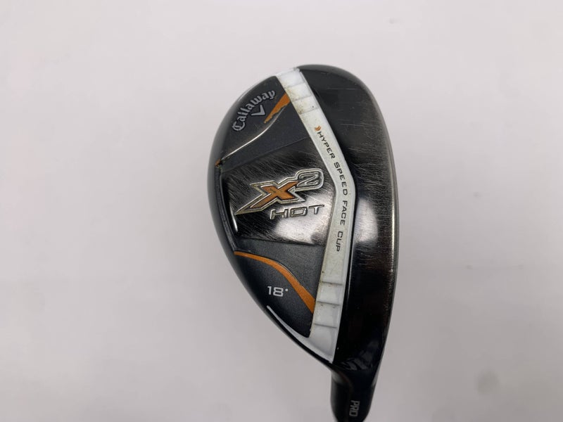 Callaway X2 Hot Pro 2 Hybrid 18* Aldila Tour ATX 3.3 Stiff Graphite Mens RH