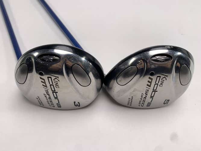 Cobra M Speed Offset 3 & 5 Fairway Wood Set 15* 18* Aldila NV-m Speed Mens RH