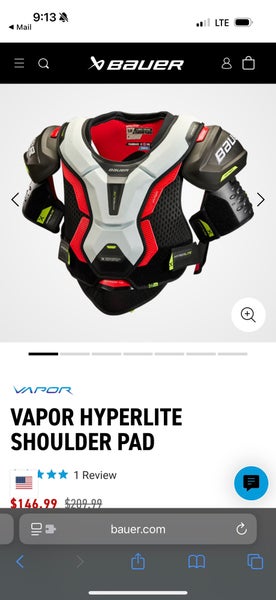 Large Intermediate Bauer Vapor Hyperlite Shoulder Pads (Used)