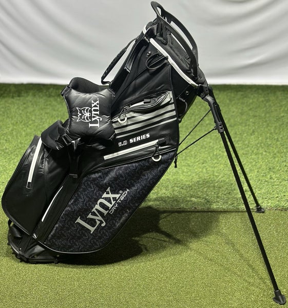 Lynx Golf DryTech 5.0 Series Flare Waterproof Stand Carry Bag Black/White NEW!