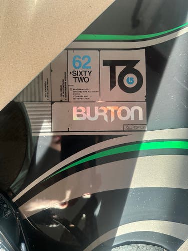 Burton T6 Carbon-fiber Border-Cross Snowboard With Burton C60 Bindings