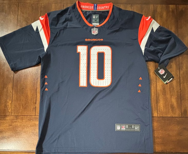 Denver Broncos Bo Nix #10 Adult Medium Jersey Blue NWT