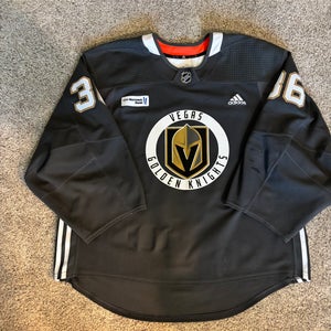 MIC Golden knights Logan Thompson training camp practice jersey 58G(Used)