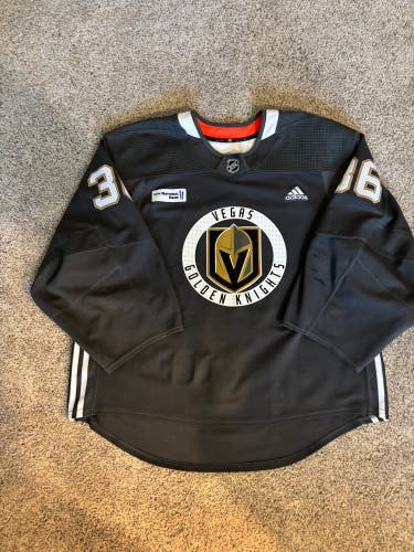 Golden knights Logan Thompson training camp practice jersey 58G(Used)