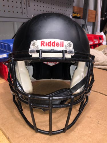 USED RIDDELL SPEED ADULT HELMET - LARGE - FLAT BLACK
