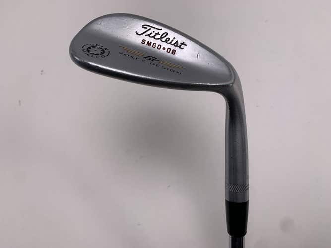 Titleist Vokey Spin Milled CC Chrome Lob Wedge LW 60* 8 Bounce Steel Mens RH