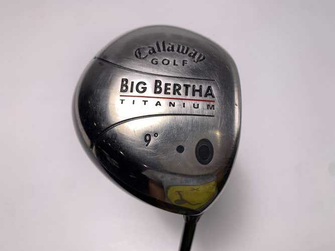 Callaway Big Bertha Titanium Driver 9* RCH 65w Firm Graphite Mens RH
