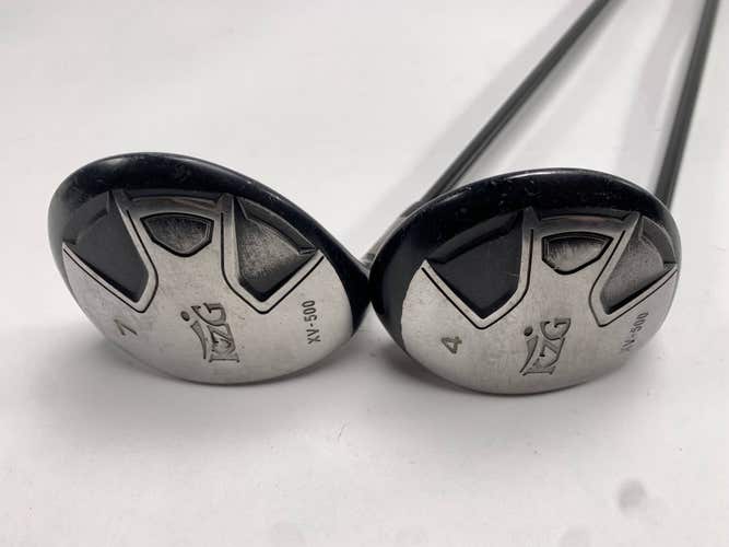 LEFTY KZG XV-500 4 & 7 Fairway Wood Set 17* 21* Fujikura Fit On Max 56g Mens LH