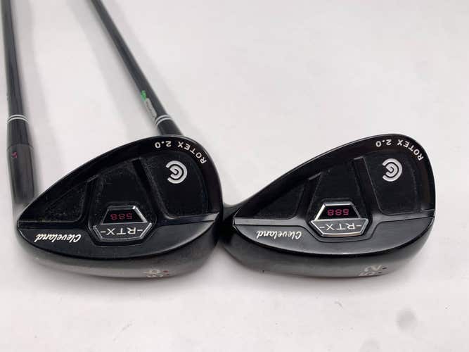 Cleveland 588 RTX 2.0 CB Black Satin Wedge Set 52* 10 | 56* 14 Ladies RH