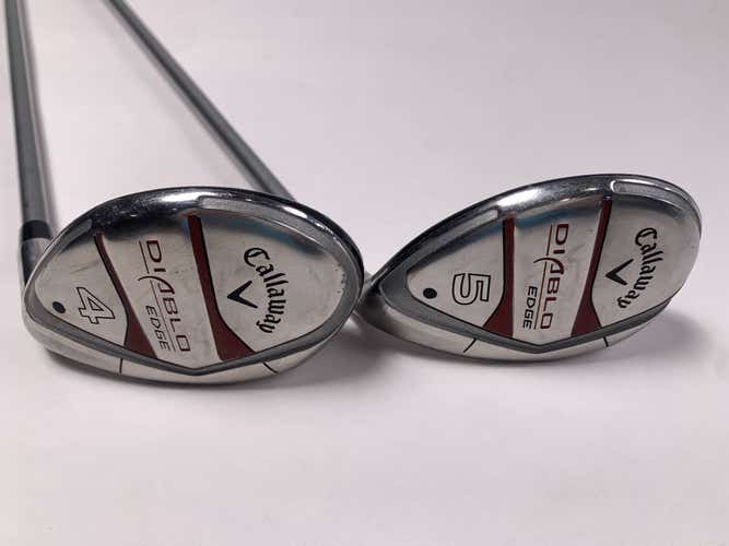 Callaway Diablo Edge 4 & 5 Hybrid Set 24* 27* 55g Ladies Graphite Womens RH