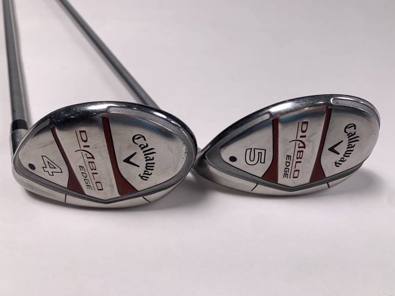Callaway Diablo Edge 4 & 5 Hybrid Set 24* 27* 55g Ladies Graphite Womens RH