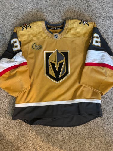 MIC Golden knights Jonathan quick team issued customized Gold Adidas Jersey 58G (New)