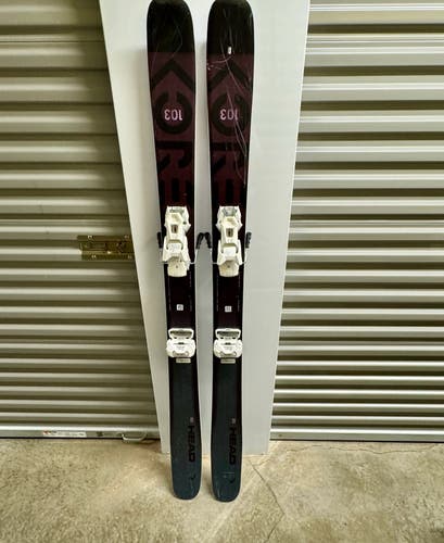 Women's 2022 All Mountain 170 cm HEAD Kore 103 Skis With Bindings Max Din 12 (Used)