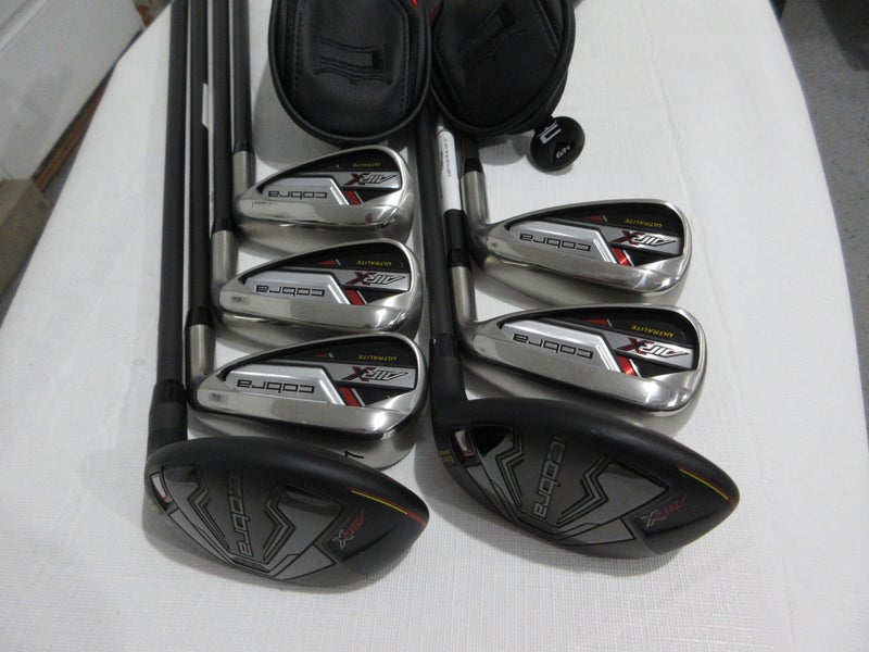 Cobra 2024 Air-X Hybrid Iron Set - 5H, 6H, 7-PW, GW- Senior Graphite - NEAR MINT