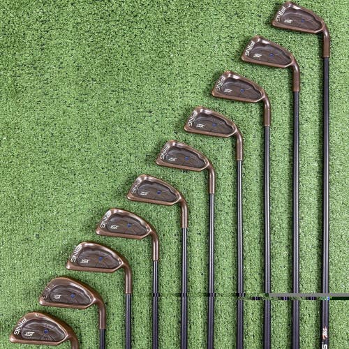 Ping ISI BeCu Beryllium Copper Iron Set 2-PW SW X65 Extra Stiff Blue Dot