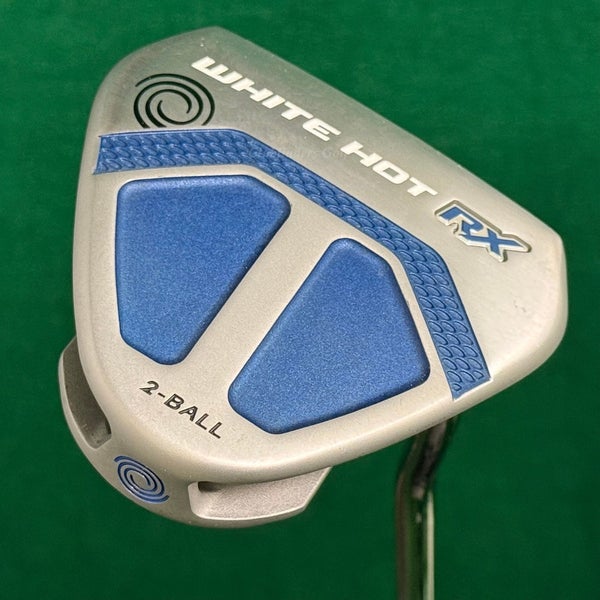 Odyssey White Hot RX 2-Ball 35" Double-Bend Mallet Putter Golf Club W/ HC