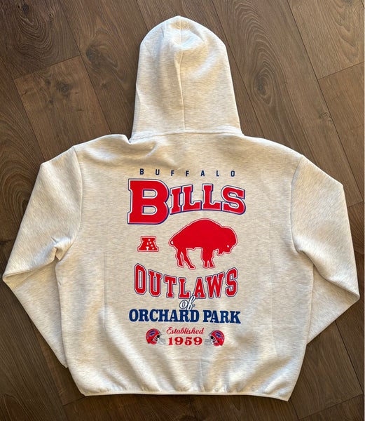 XL Buffalo-Inspired Retro Hoodie - “Outlaws of Orchard Park” Graphic