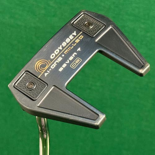 LH Odyssey Ai-One Milled SEVEN T DB 33.5" Mallet Putter SL90 w/Super Stroke & HC
