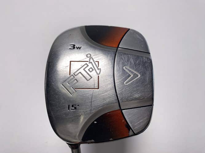 Callaway FT-i Squareway 3 Fairway Wood 15* Fujikura Fit On Regular Mens LH