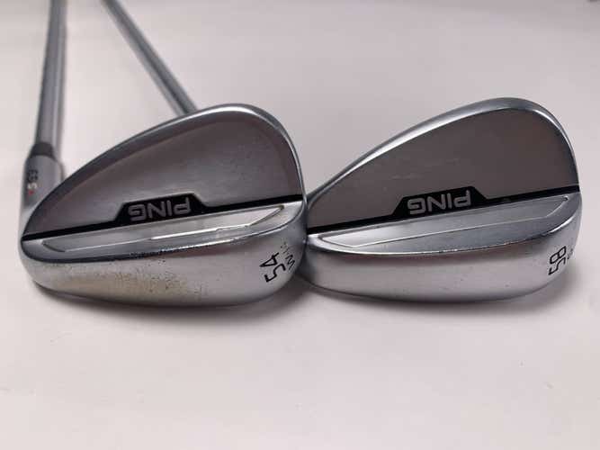 Ping s159 Chrome Wedge Set 54* 14 | 58* 10 Red Dot 1* Flat Z-Z115 Wedge RH