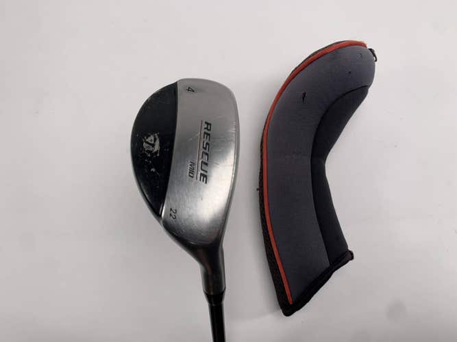 TaylorMade Rescue Mid 4 Hybrid 22* Stiff Graphite Mens RH HC