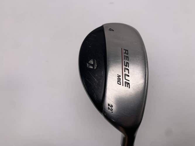 TaylorMade Rescue Mid 4 Hybrid 22* Stiff Graphite Mens RH