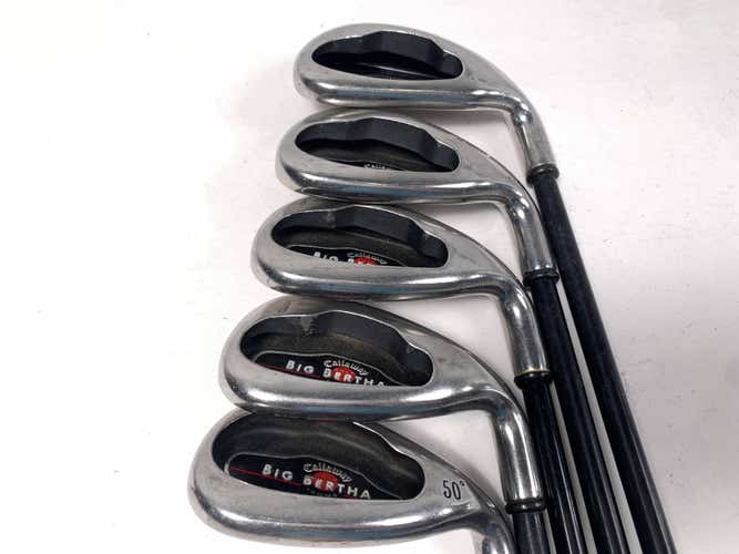 Callaway Big Bertha 2004 Iron Set 7-PW+GW RCH 75i Firm Graphite Mens RH