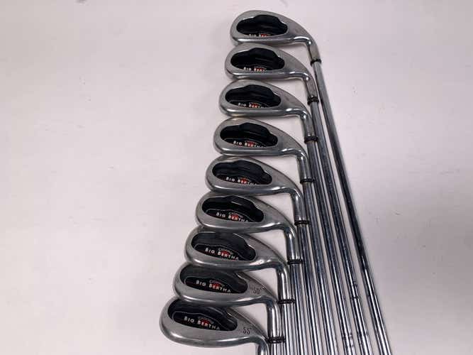 Callaway Big Bertha 2006 Iron Set 4-PW+GW+SW Big Bertha Uniflex Steel Mens RH