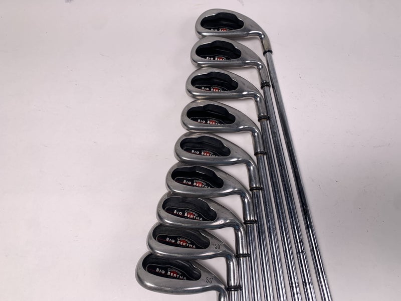 Callaway Big Bertha 2006 Iron Set 4-PW+GW+SW Big Bertha Uniflex Steel Mens RH