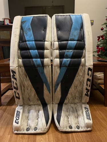 35" 2018 CCM Extreme Flex lll Goalie Leg Pads Pro Stock (Used)