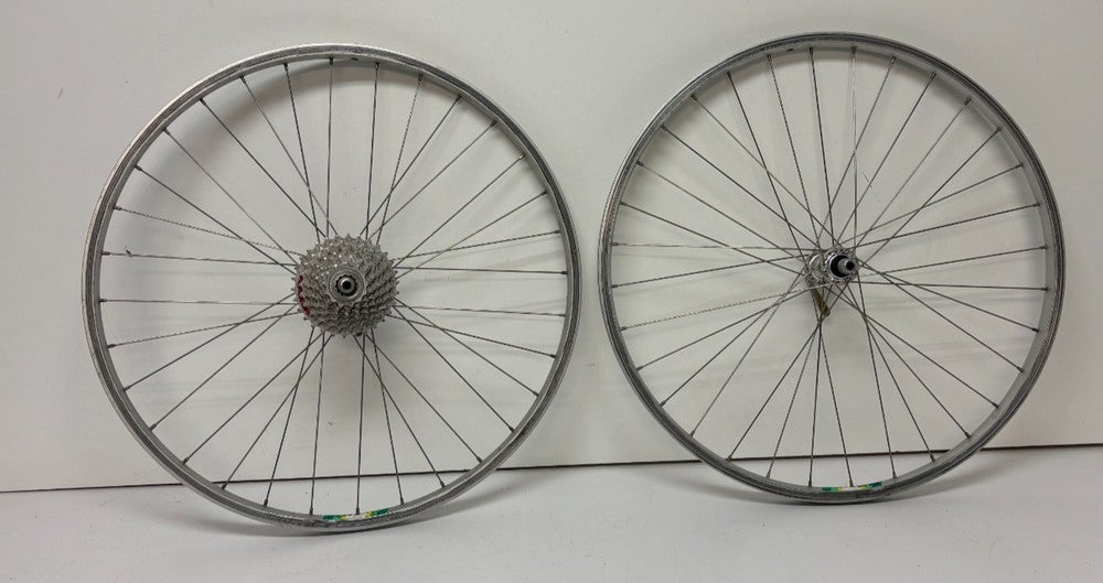 Vintage Araya RM-20 7-Speed Aluinum 26" QR Mtn Bike Wheelset Deore DX M650 Hubs