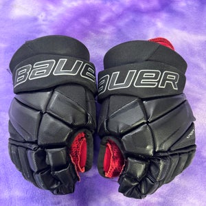 Black Junior Bauer Vapor 3X Gloves 12" (Used)