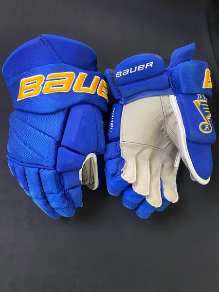 Pro Stock Return 14” Bauer Vapor Pro Team Ice Hockey Gloves Custom Grey Clarino Palms