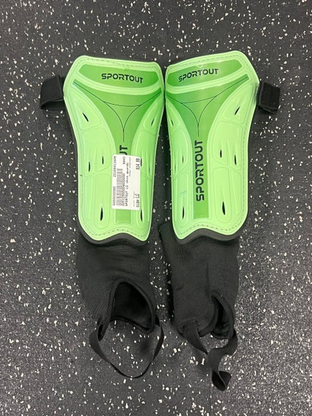 Used SPORTOUT Soccer Shin Guards Youth Green LG 11849-S000032560