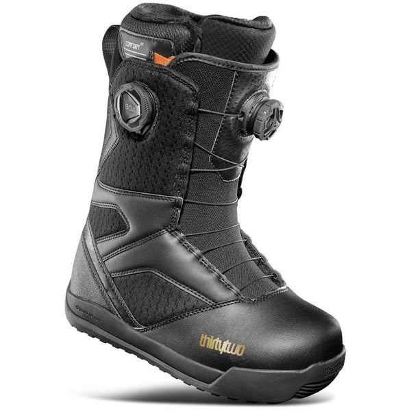 THIRTYTWO 24/25 STW DOUBLE BOA BLACK/GOLD WOMEN'S 7.5 snowboard boots, new