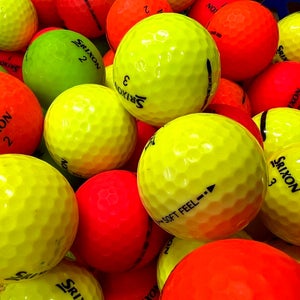 15 Premium AAA Colored Srixon Soft Feel Used Golf Balls