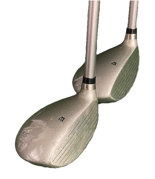 Wilson Railer Ti Fairway Wood Set 3w 14*, 5w 17* Fatshaft Graphite RH New Grips