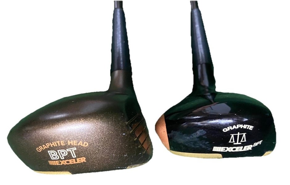 Daiwa Exceler Graphite Head Wood Set 3w 5w Stiff Graphite RH Factory Grips HC's