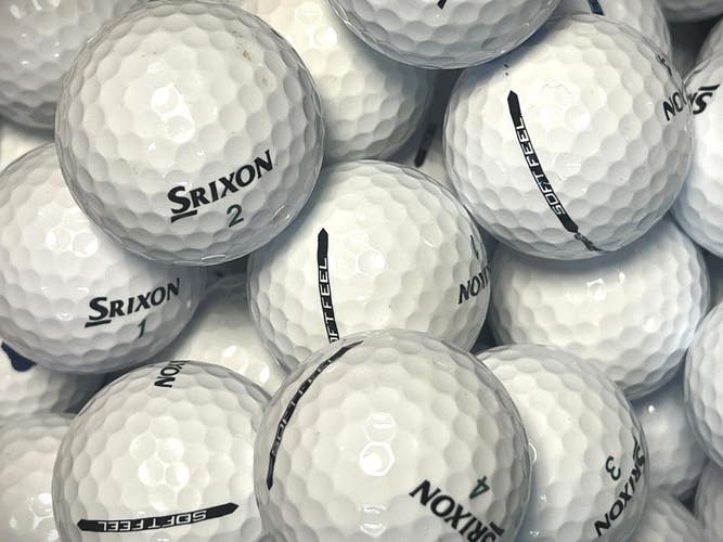 12 Near Mint AAAA White Srixon Soft Feel Used Golf Balls