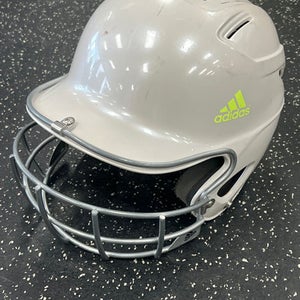 Used Adidas CLIMA COOL Batting Helmet w/Mask Grey MD 11849-S000033926