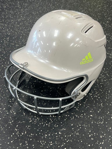Used Adidas CLIMA COOL Batting Helmet w/Mask Grey MD 11849-S000033926