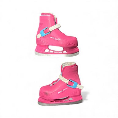 Used Bauer LIL CHAMP Youth Hockey Skate Pink Youth 09.0 11873-C000226289
