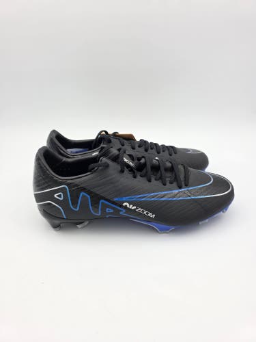 Nike Zoom Mercurial Vapor 15 Academy Fg/Mg Black-Royal Blue Sz 6 DJ5631-040
