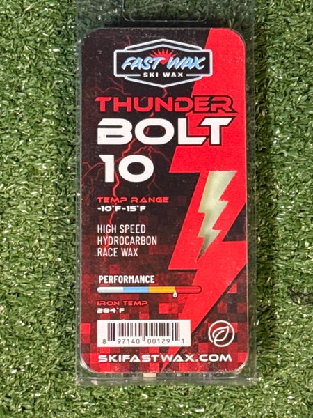 Fast Wax Thunder Bolt 10 Ski Wax (New)
