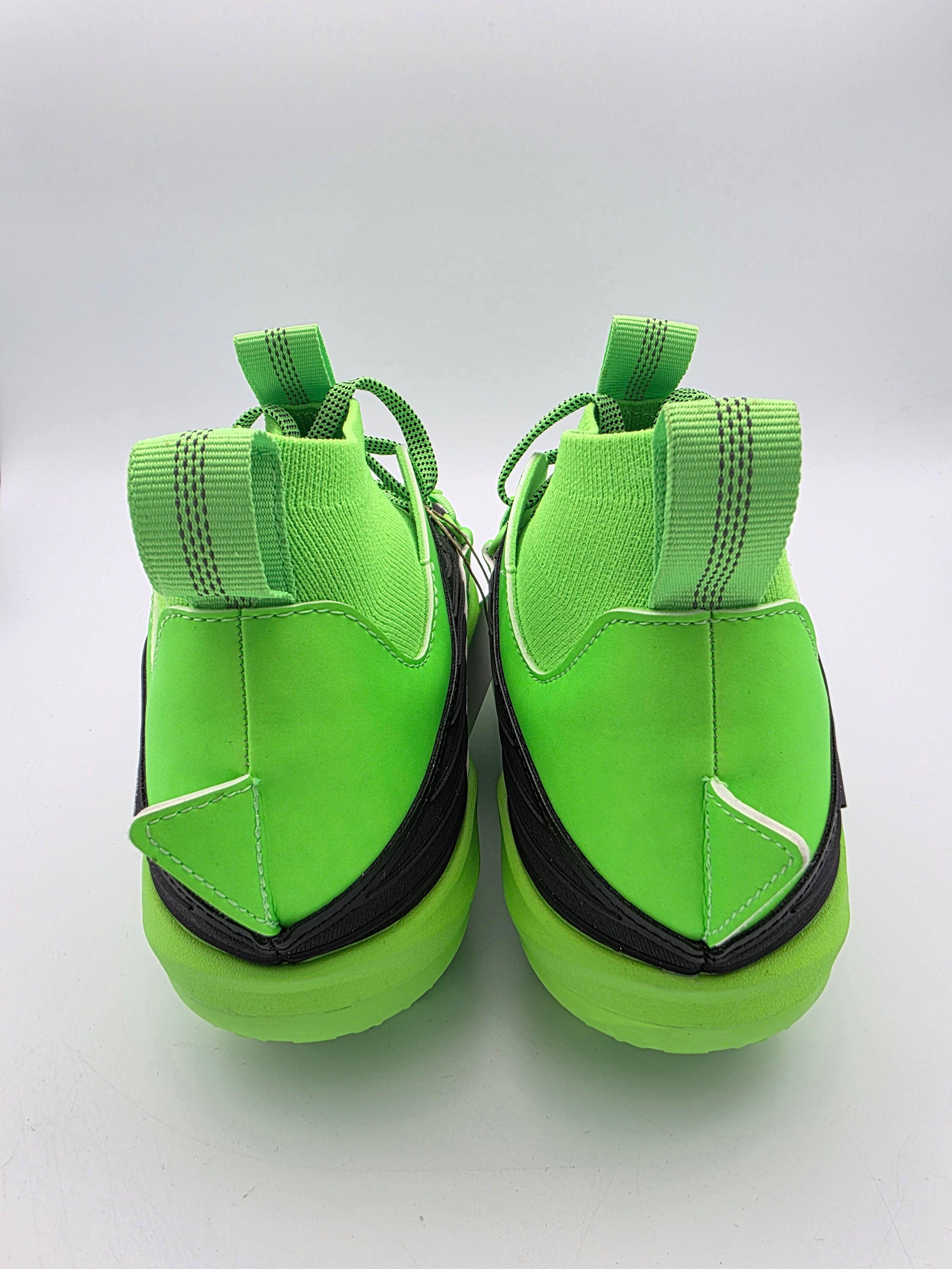 Adidas Adizero Edge+ TPU Baseball Cleats Solar Green IH6139 - Men\'s Size 12 adidas Adizero Edge+ Solar Green Silver Metallic Black for  main image 3