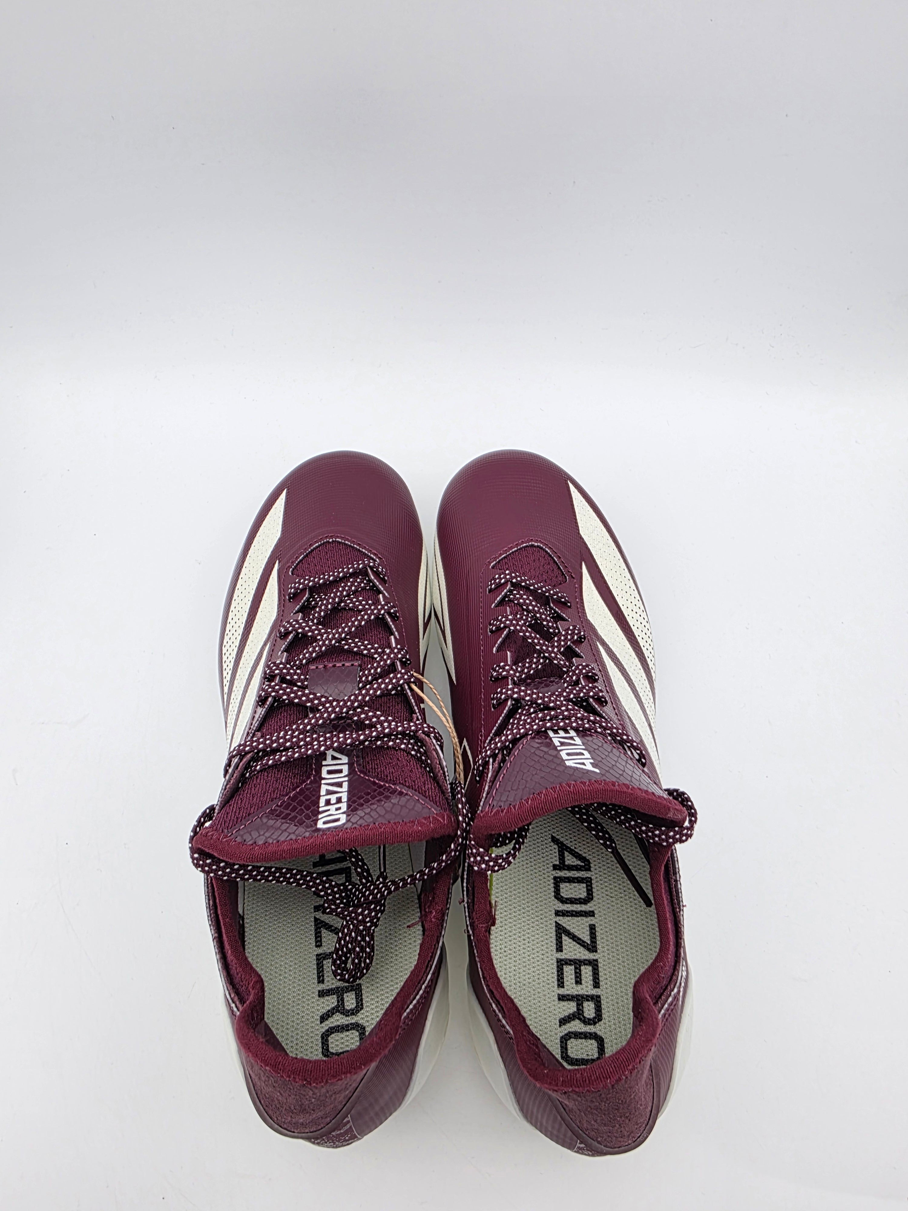 NEW Adidas Adizero Electric.1 Football Cleats Maroon White  display picture 3