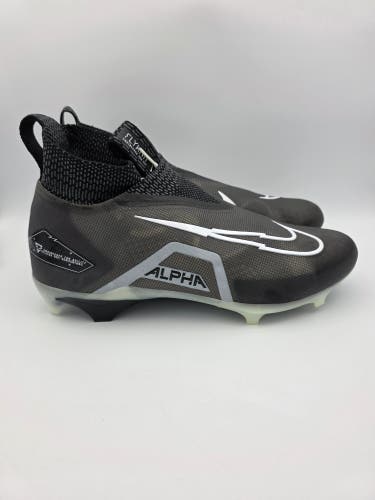Nike Alpha Menace Elite 3 'Black Iron Grey' Football Cleats Men's Size 13