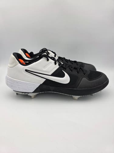 Nike Alpha Huarache Elite 2 Low 'Black White' Baseball Cleats Mens Size 14
